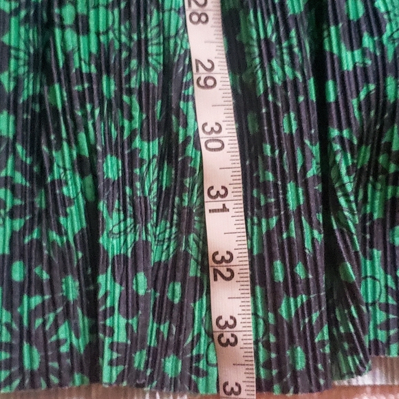 Zara Green Black Floral Mini Dress, M - Picture 7 of 8